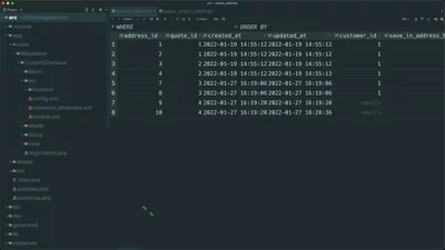 Create database columns to store extension attribute data