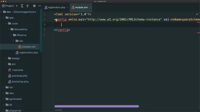 Create a module and define dependencies