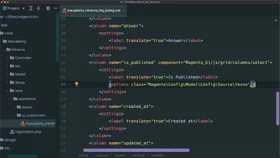 Implement an alternate component for an admin grid column in Magento