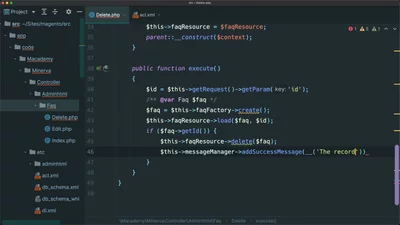 Create an admin delete controller action