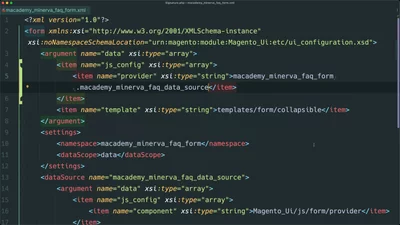 Define the data source as a dependency for a UI component