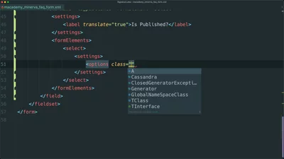 Create and render select dropdown form fields