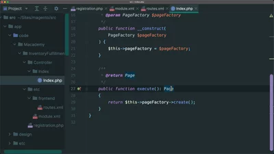 Create a Magento module skeleton, route, and controller