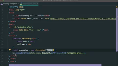 Understand why to link a UI component to a Knockout.js view model