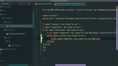Display a Knockout.js template from a UI component