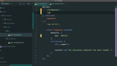 Create a reactive observable variable in Knockout.js for Magento
