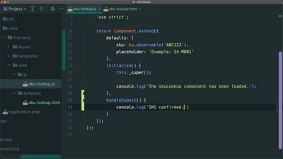 Create a Knockout.js form submission with a click handler