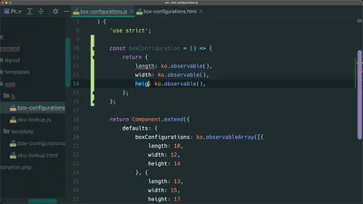 Build a complex observable array in Knockout.js