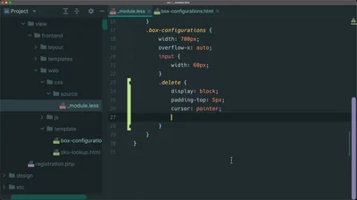 Style a Knockout.js template with Magento CSS variables
