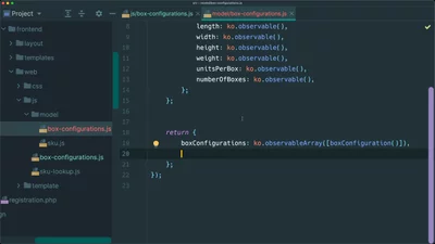 Refactor Knockout.js view model handlers into model actions