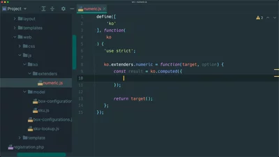 Write a custom Knockout.js extender to validate and enforce data integrity