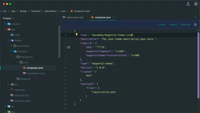 Set up an initial custom theme