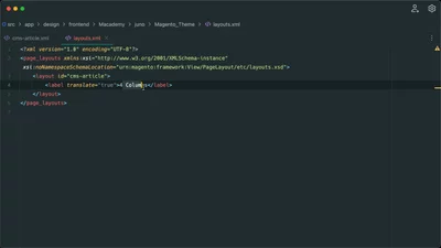 Activate a custom page layout