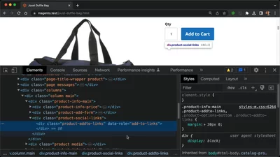 Hide elements by reference