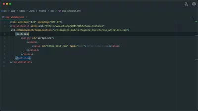 Add a host to the CSP allowlist
